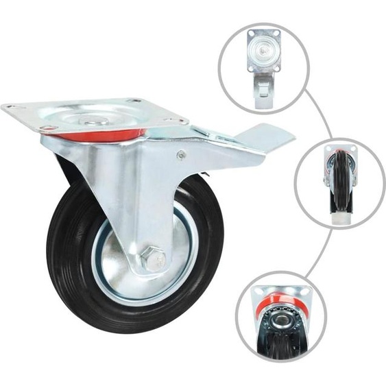 vidaXL 32 pcs. Roulettes pivotantes 160 mm