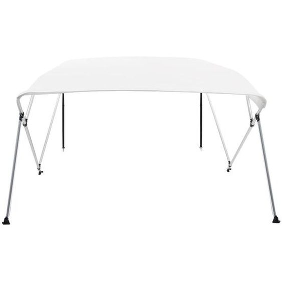 vidaXL 4-Bow Bimini Top blanc 243x196x137 cm