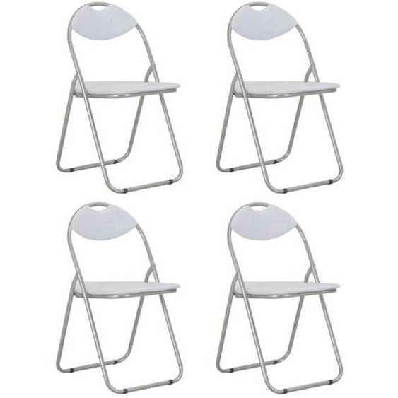 vidaXL 4x Chaises Pliantes de Salle à Manger Chaises à Dîner Chaises de Cuisine Chaises de Repas Chaises de Salon Maison 278595