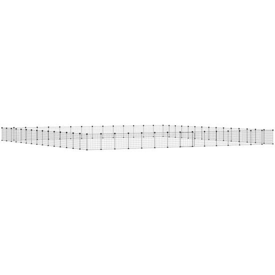 vidaXL 60 pcs. cage pour animaux domestiques avec porte noir 35x35 cm acier