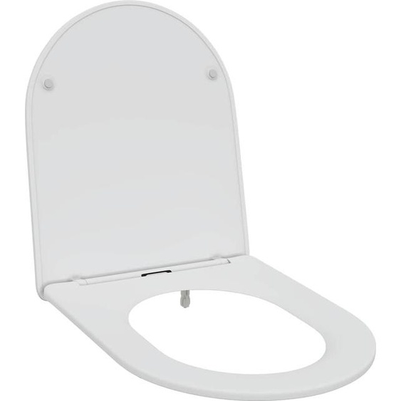 vidaXL Abattant de W.-C. à fixation rapide Blanc 44 x 36,4 x 3,4 cm Duroplast
