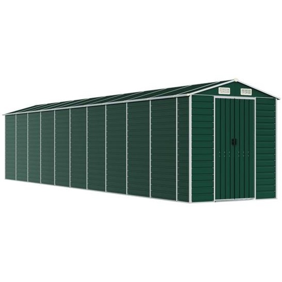 vidaXL Abri de jardin vert 191x895x198 cm Acier galvanisé