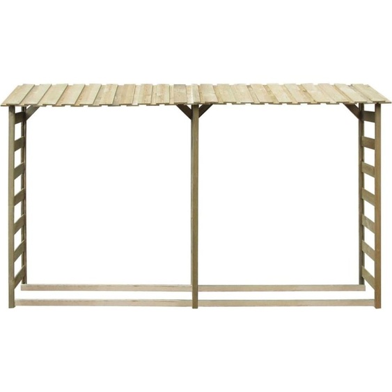 vidaXL Abri de stockage du bois de chauffage 300×44×176 cm Bois de pin imprégné