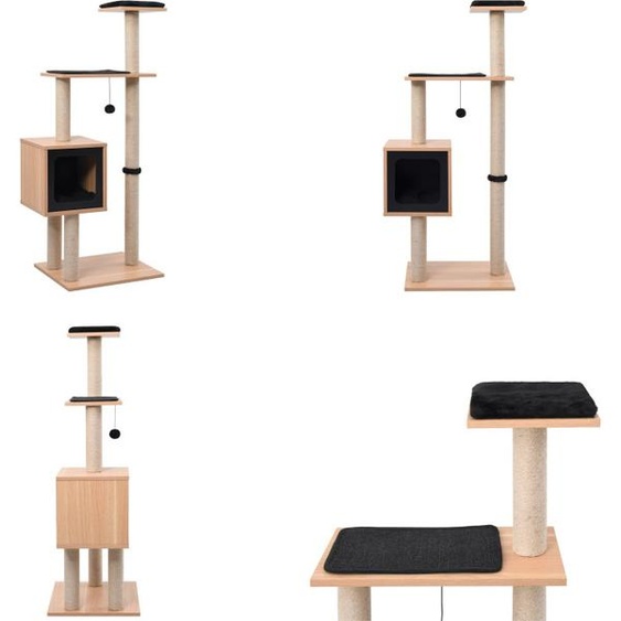 vidaXL Arbre à chat avec tapis grattoir en sisal 123 cm - Arbre à chat - Arbres à chat - Arbres à chats