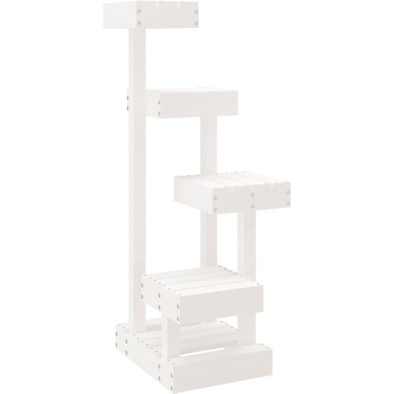 vidaXL Arbre à chat blanc 45,5x49x103 cm Pin massif