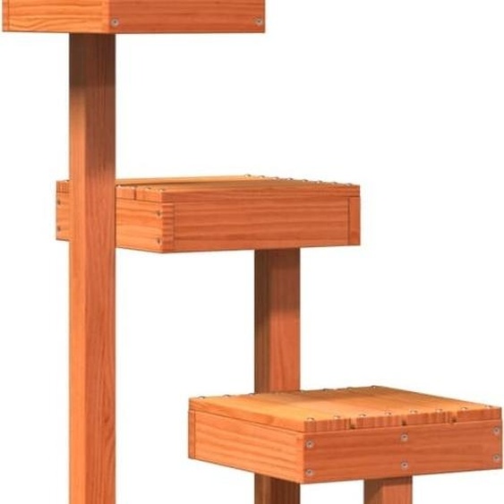 vidaXL Arbre à chat brun cireux 45,5x49x103 cm Pin massif