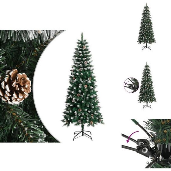 vidaXL Arbre de Noël artificiel avec support Vert 180 cm PVC - Sapins de Noël