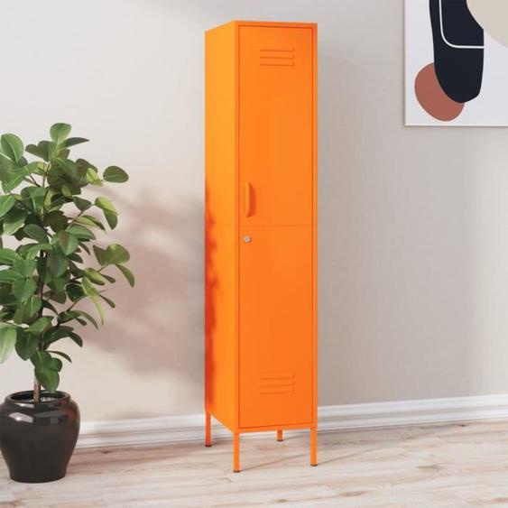 vidaXL Armoire à casiers Orange 35x46x180 cm Acier 336255