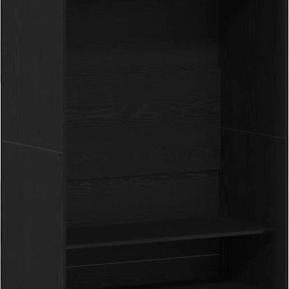 vidaXL Armoire noir aspect chêne 100 x 50 x 200 cm