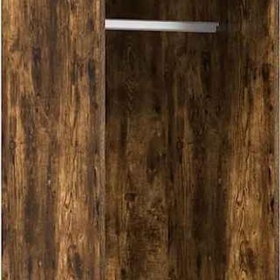 vidaXL Armoire avec tiroirs chêne fumé 50x50x200 cm