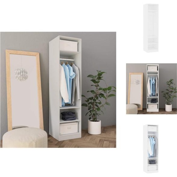 vidaXL Armoire Blanc 50x50x200 cm Bois composite - Armoires