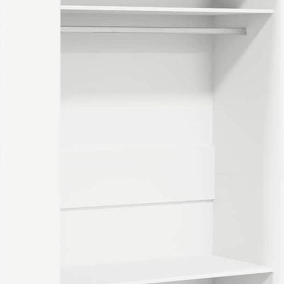 vidaXL Armoire blanche 100×50×200 cm Bois composite