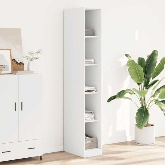 vidaXL Armoire blanche 30x50x200 cm Bois composite