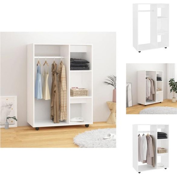 vidaXL Armoire blanche 80x40x110 cm Bois composite - Armoires