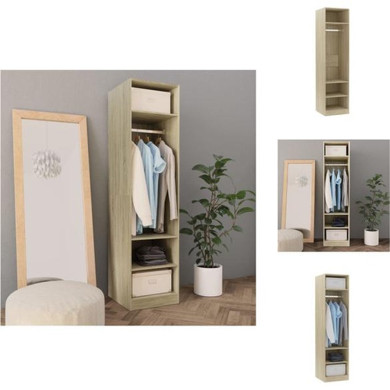 vidaXL Armoire Chêne Sonoma 50x50x200 cm Bois composite - Armoires