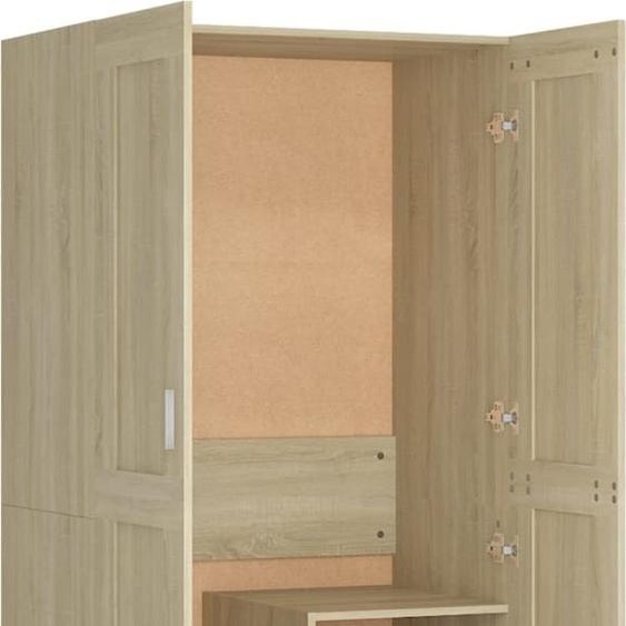 vidaXL Armoire Chêne Sonoma 82,5x51,5x180 cm Matériau dérivé du bois