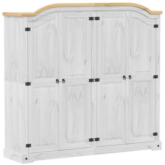 vidaXL Armoire Corona blanc 194x52x186 cm Pin massif