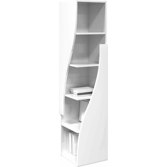 Armoire dangle vidaXL, blanc brillant, 32 x 32 x 140 cm, aggloméré
