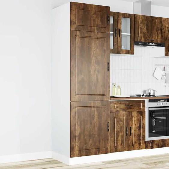 vidaXL Armoire de cuisine Porto chêne fumé bois dingénierie 854112