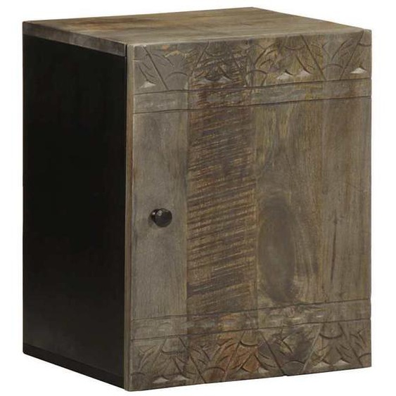 vidaXL Armoire de salle de bain murale 38x33x48cm bois massif manguier, armoire suspendue de salle de bain, meuble mural de 4017812