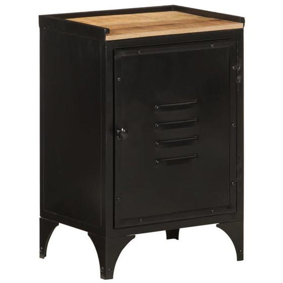 vidaXL Armoire de Salle de Bain, Placard de Toilette avec Compartiment, Meuble de Rangement avec Porte, Moderne, Fer et Bois 358566