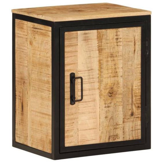 vidaXL Armoire de Salle de Bain, Placard de Toilette avec Porte et Compartiment, Meuble de Rangement, Moderne, Bois Massif 358573