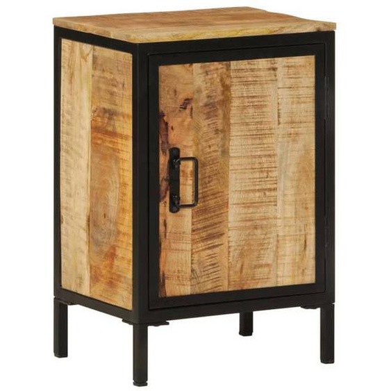 vidaXL Armoire de Salle de Bain, Placard de Toilette avec Porte et Compartiment, Meuble de Rangement, Moderne, Bois Massif 358574