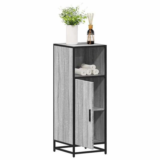 vidaXL Armoire de salle de bain sonoma gris 35x37,5x100 cm, armoire de rangement de salle de bain, armoire de bain, meuble 849242