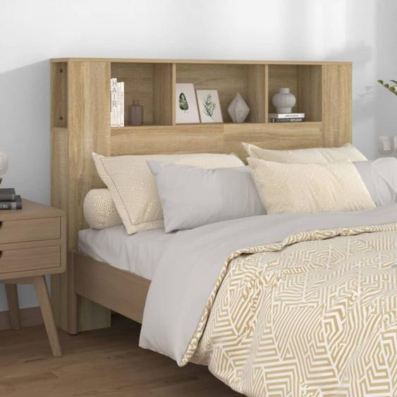 Vidaxl - Armoire de tête de lit Chêne sonoma 140x18,5x104,5 cm
