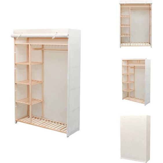 vidaXL Armoire en tissu et en bois de pin, 110 x 40 x 170 cm - Armoires