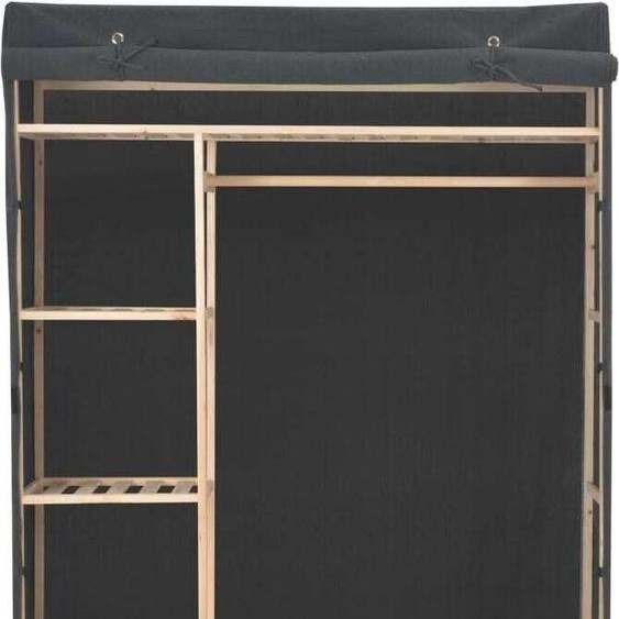 vidaXL Armoire Gris 110 x 40 x 170 cm Tissu