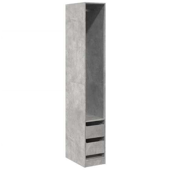 vidaXL Armoire gris béton 30x50x200 cm Bois composite