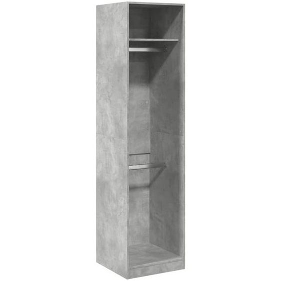 vidaXL Armoire gris béton 50x50x200 cm Bois composite