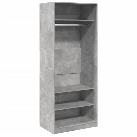 vidaXL Armoire gris béton 80x50x200 cm Bois composite