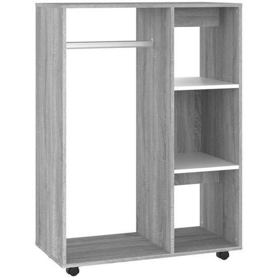 vidaXL Armoire Gris Sonoma 80x40x110 cm Bois composite - Armoire - Penderies - Armoire de rangement