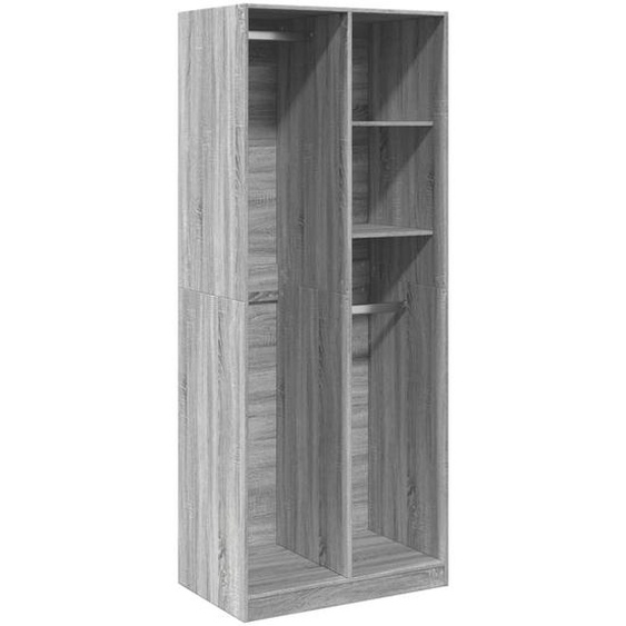vidaXL Armoire Gris Sonoma 80x50x200 cm Bois composite