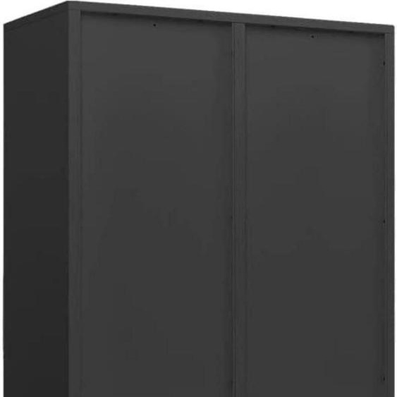 vidaXL Armoire métallique industrielle noire 90x50x180cm