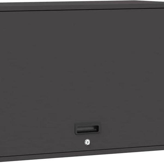 vidaXL Armoire murale pour le garage avec porte à vérin à gaz noir