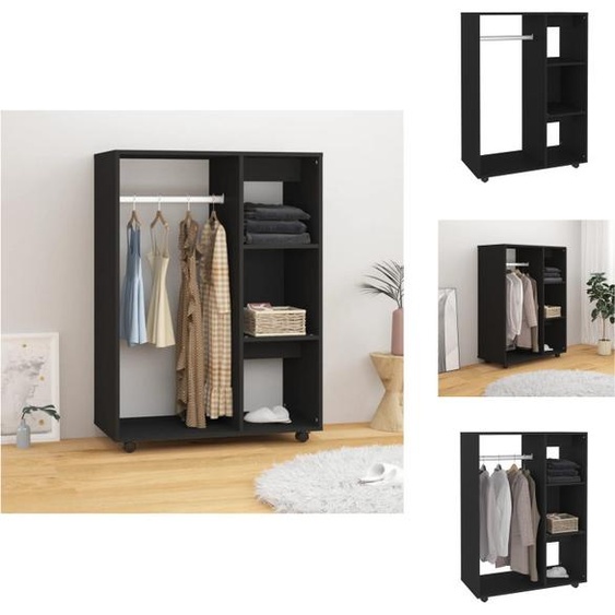 vidaXL Armoire Noir 80x40x110 cm Bois composite - Armoires