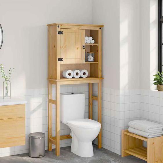 vidaXL Armoire pour machine à laver salle de bain Corona pin massif, étagère de salle de bain, étagère de toilette, 4013407