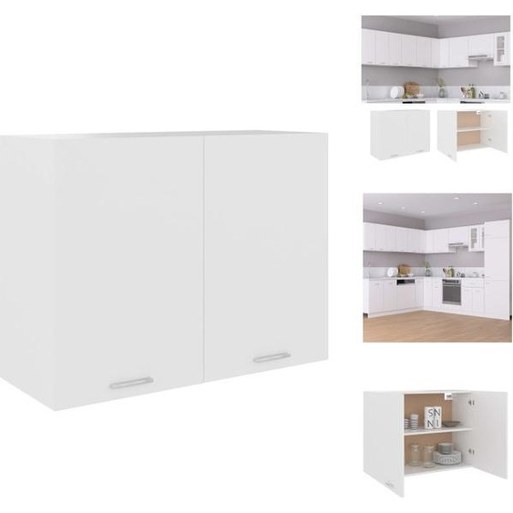 vidaXL Armoire suspendue Blanc 80x31x60 cm Bois composite - Armoires de cuisine