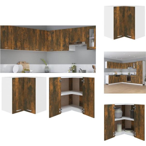 vidaXL Armoire suspendue dangle chêne fumé 57x57x60 cm Bois composite - Armoires de cuisine