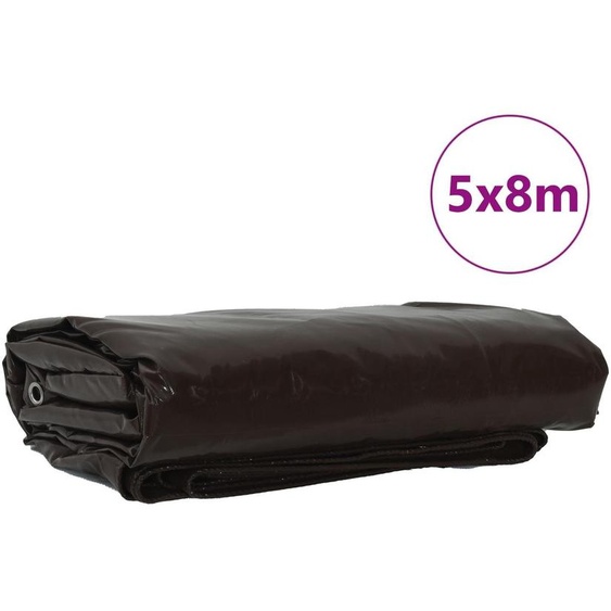 vidaXL Bâche 650g / m² Marron 5 x 8 m Canvas avec revêtement PVC