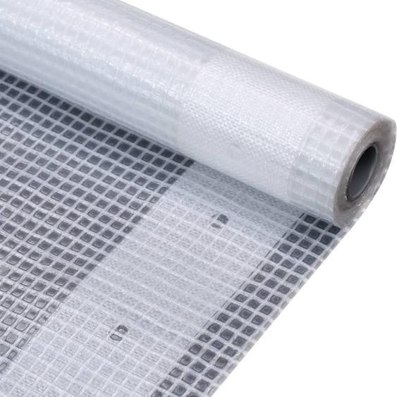 vidaXL Bâche de couverture grillagée 2 pcs 260 g/m² 3x20 m blanc