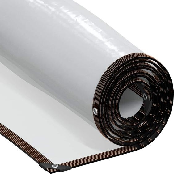 vidaXL Bâche transparente à illets 12 x 12 m en polyéthylène