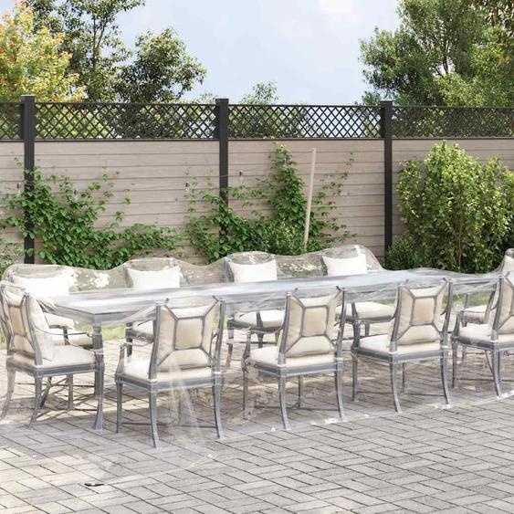 vidaXL Bâche transparente avec illets 4x10 m PVC