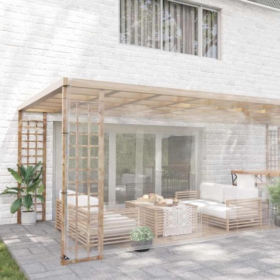 vidaXL Bâche transparente avec illets 6x8 m PVC