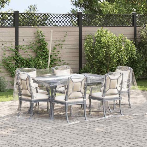 vidaXL Bâche transparente avec illets 3 x 3 m PVC