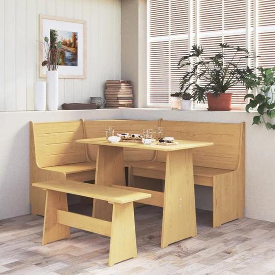 vidaXL Banc dAngle Siège avec Dossier Meuble à Manger de Salon Salle de Séjour Intérieur Maison Bois de Pin Solide 327246