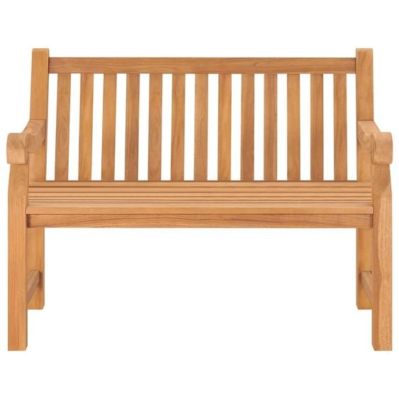vidaXL Banc de jardin 114 cm bois massif teck